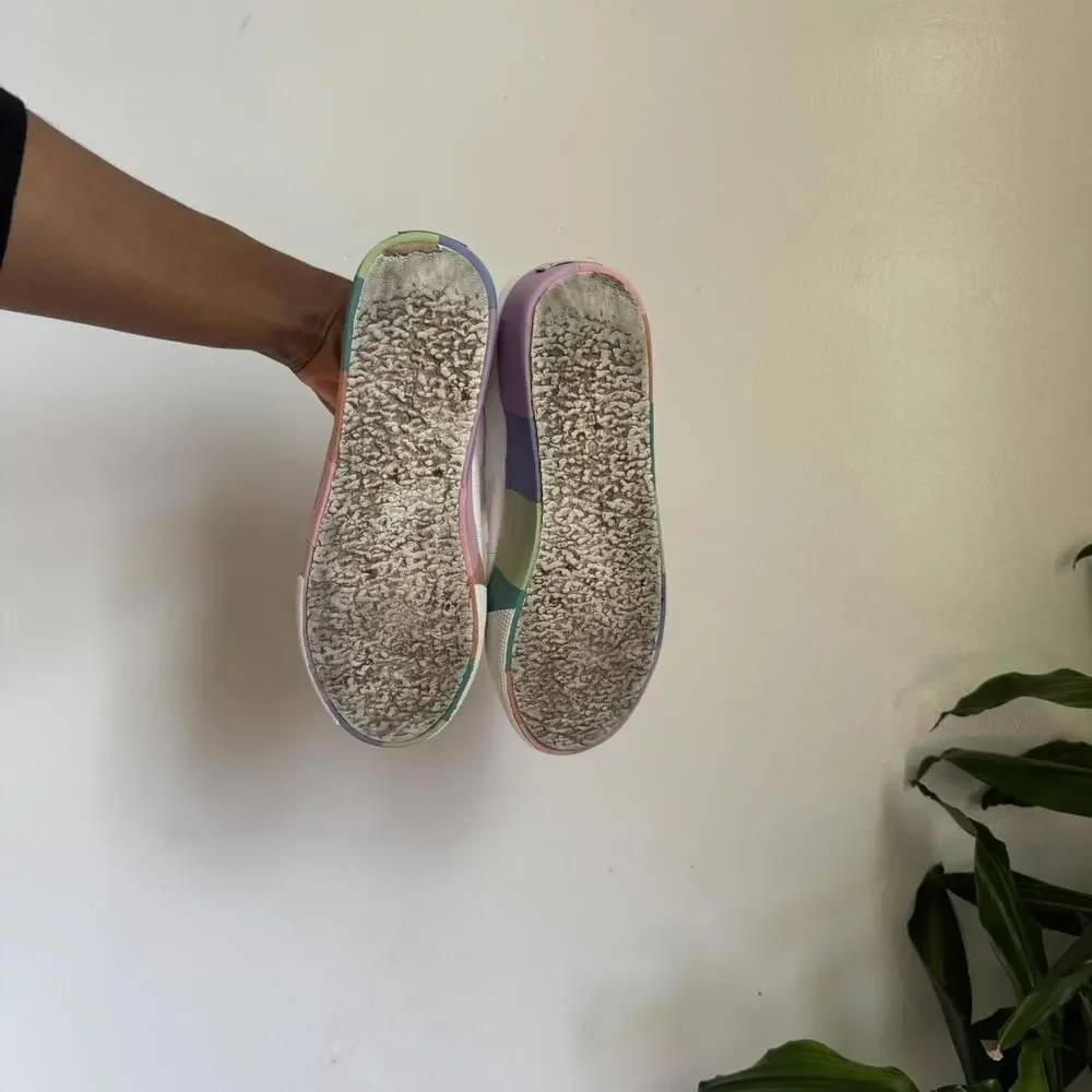 Superga Women's White and Multi chunky‎ sole sneakers